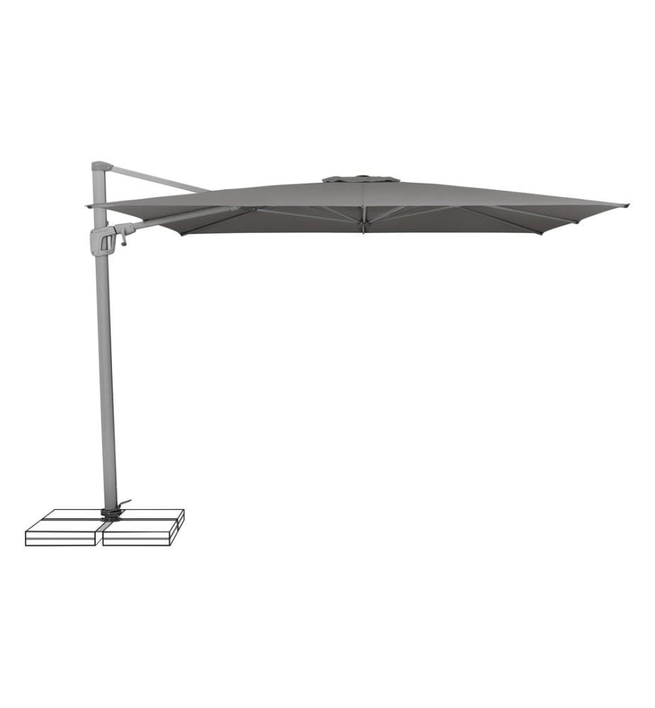 Suncomfort by Glatz - Parasol Sunflex, Ø 300 Gris roche