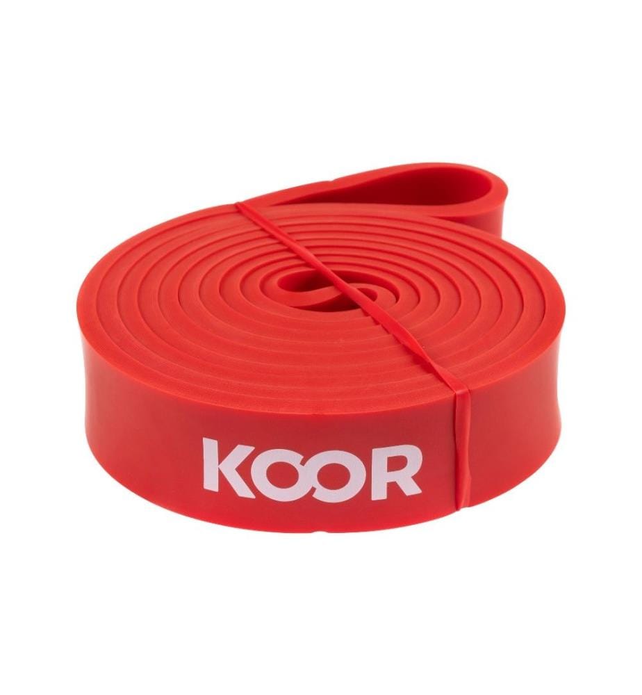 KOOR - Bande élastique de musculation extra fort, rouge