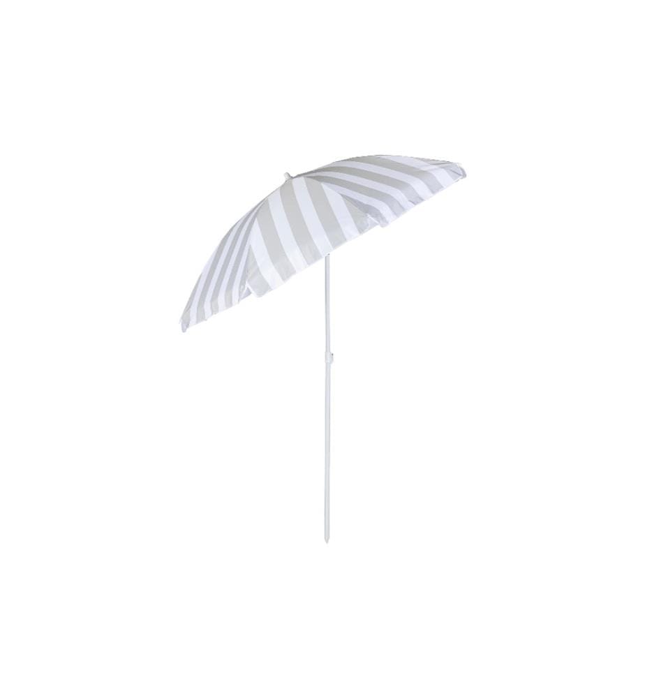 KOOR - Parasol Marino Ø 150 cm, gris/blanc