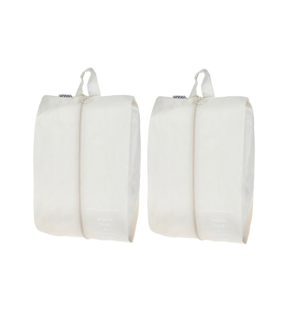 KOOR - Sac à chaussures Reesa, paquet de 2, beige