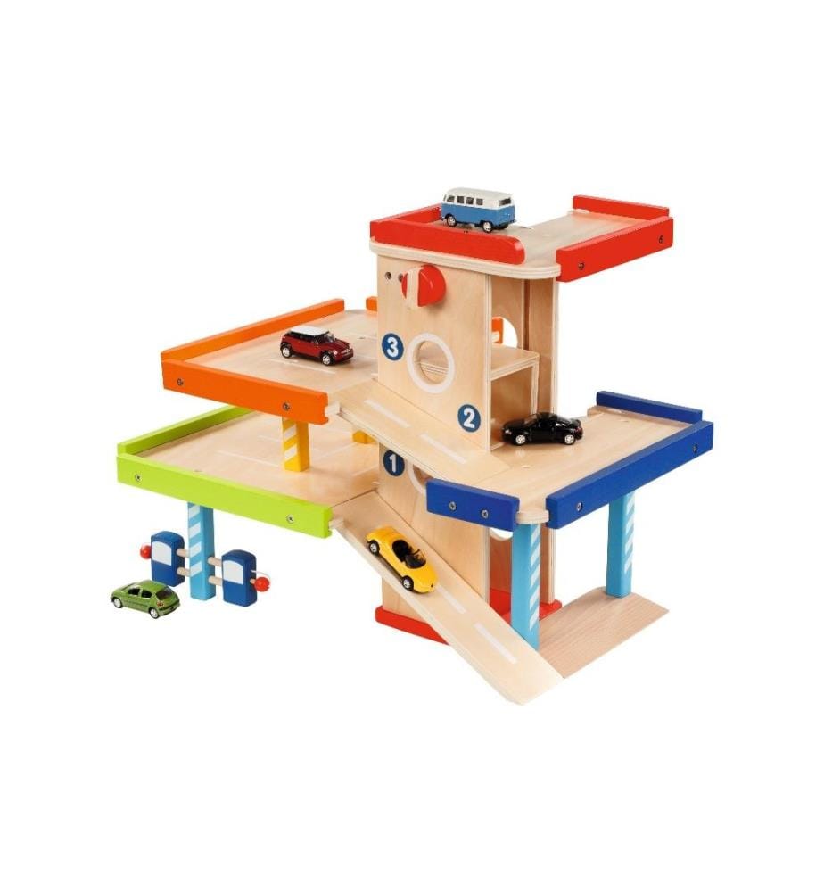 GOKI - Garage à jouets Parking en bois