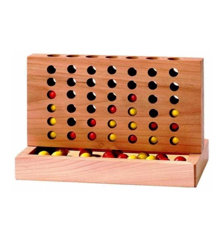 GOKI - Jeux denfant Quatre gagne en bois