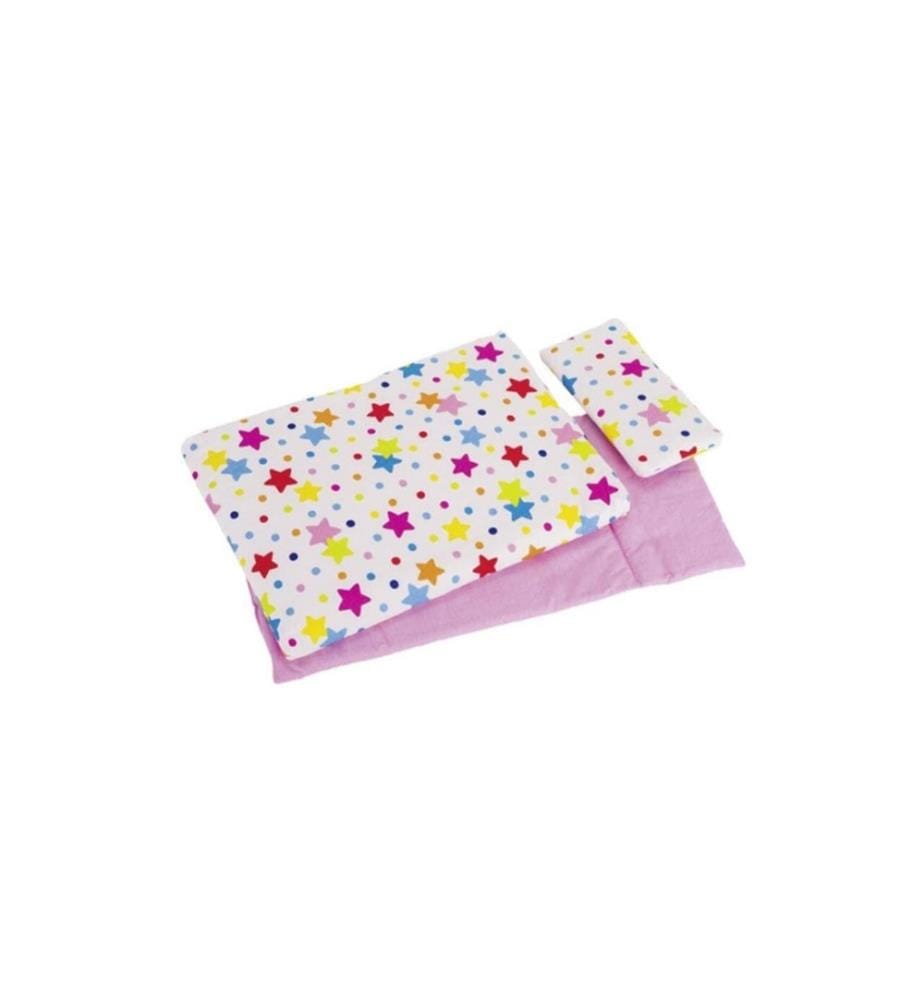 GOKI - Accessoires pour poupées Ensemble de literie pour poupées, étoiles
