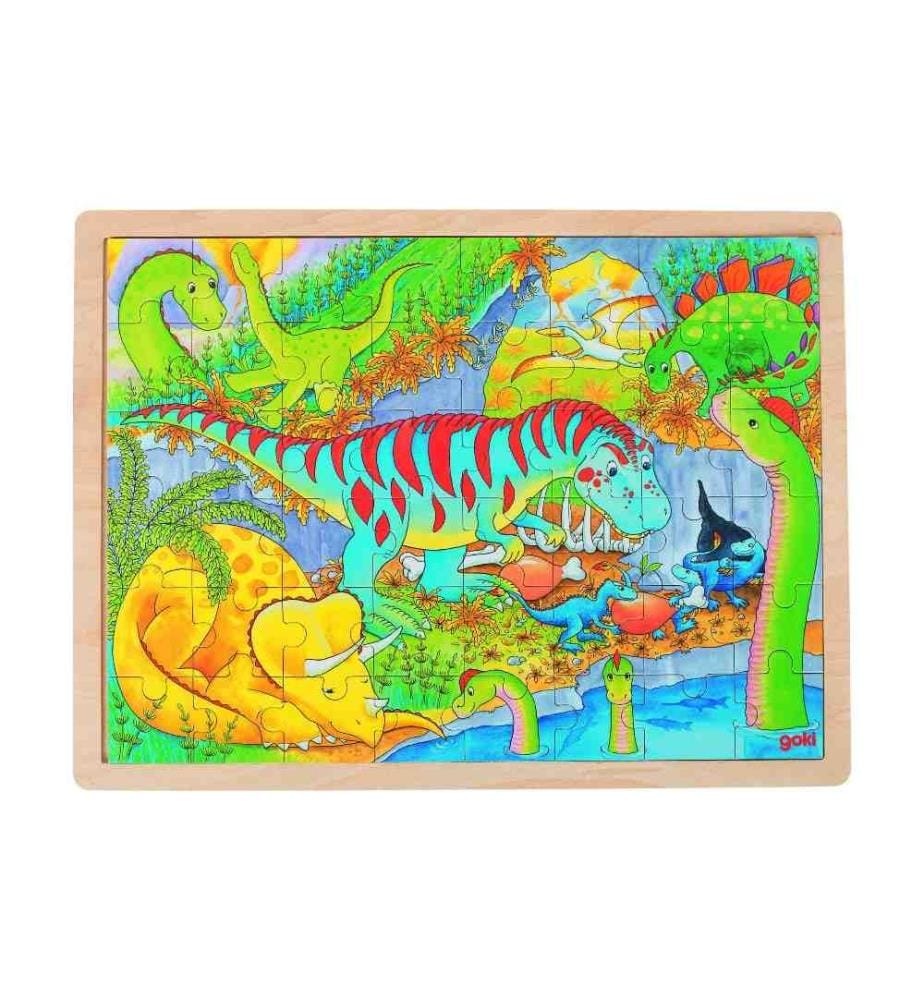 GOKI - Puzzle Insérer Puzzle Dinosaur