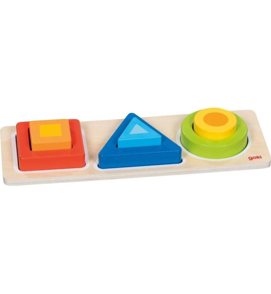 GOKI - Planche de tri des formes Geo Blocks 28 x 10 x 3.5 cm