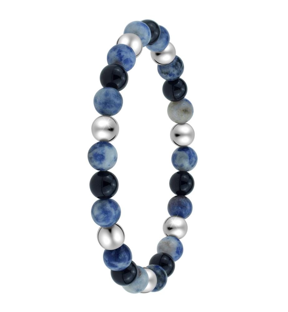 Bracelet homme orné de pierres sodalite