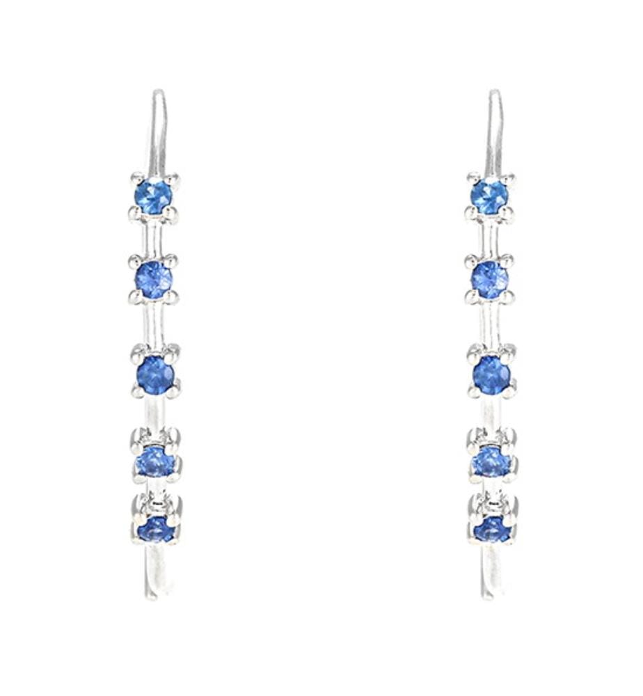Boucles d'Oreilles Colorblue Line
