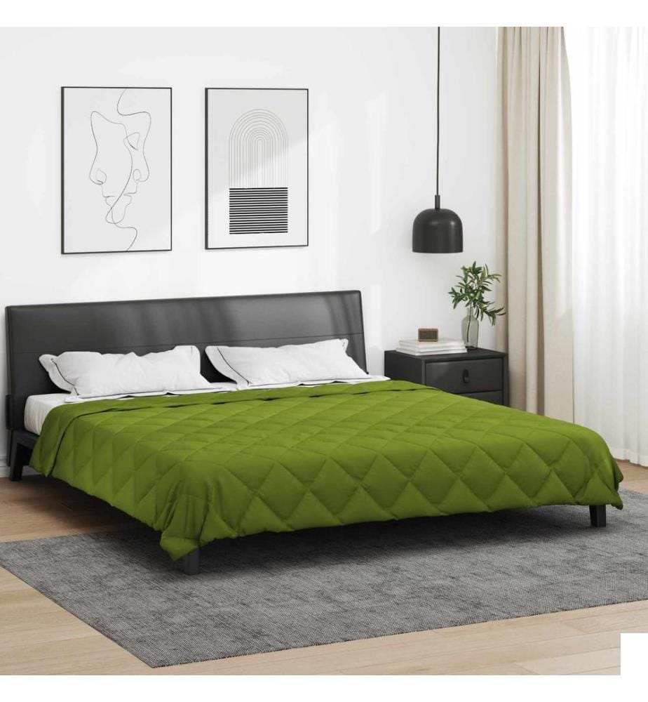 Duvet d'été simple Vert 220 x 240 cm Microfibre