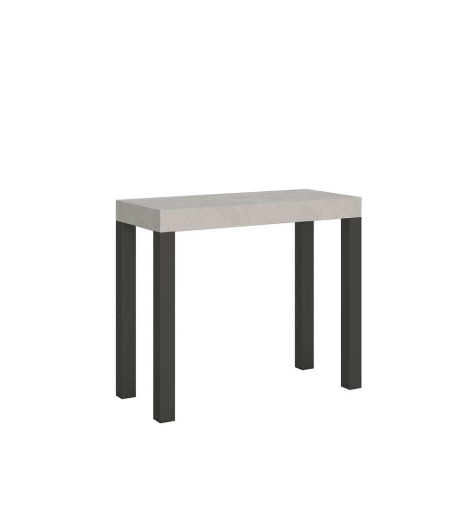 Console Extensible 90x40-196 cm Everyday Small cachemire - Gris & Anthracite