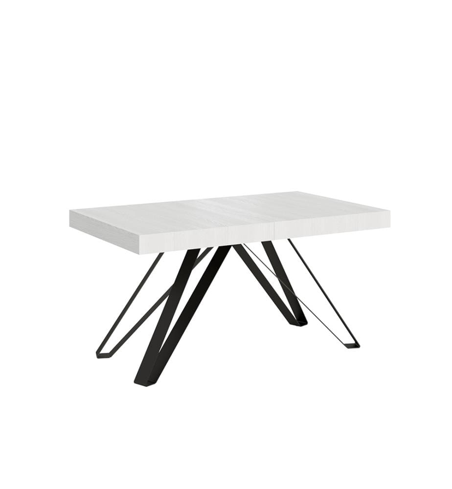 Table Extensible 90 x 160-264 cm Terium - Blanc et Anthracite