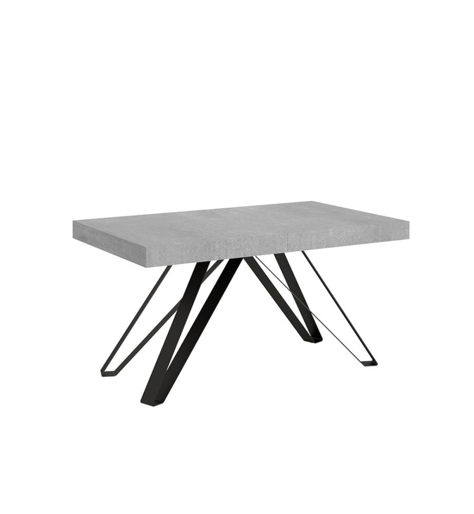 Table Extensible 90 x 160-264 cm Terium - Gris et Anthracite