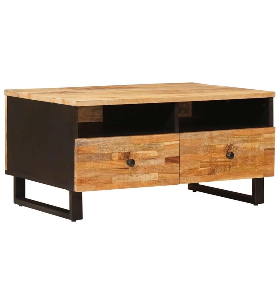 Table basse Marron 80 x 54 x 40 cm Bois de mangue massif