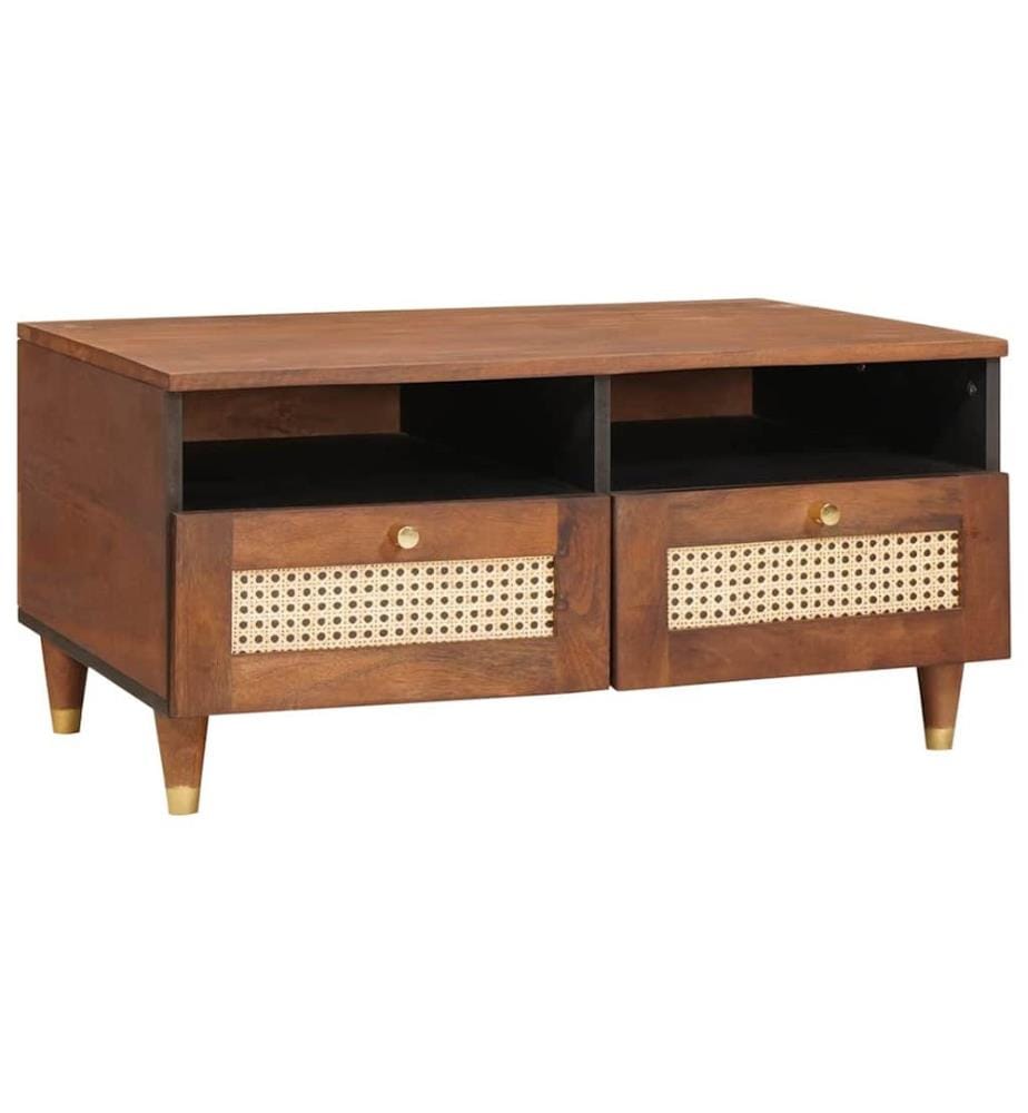 Table basse avec tiroir 80 x 54 x 40 cm Bois de mangue massif