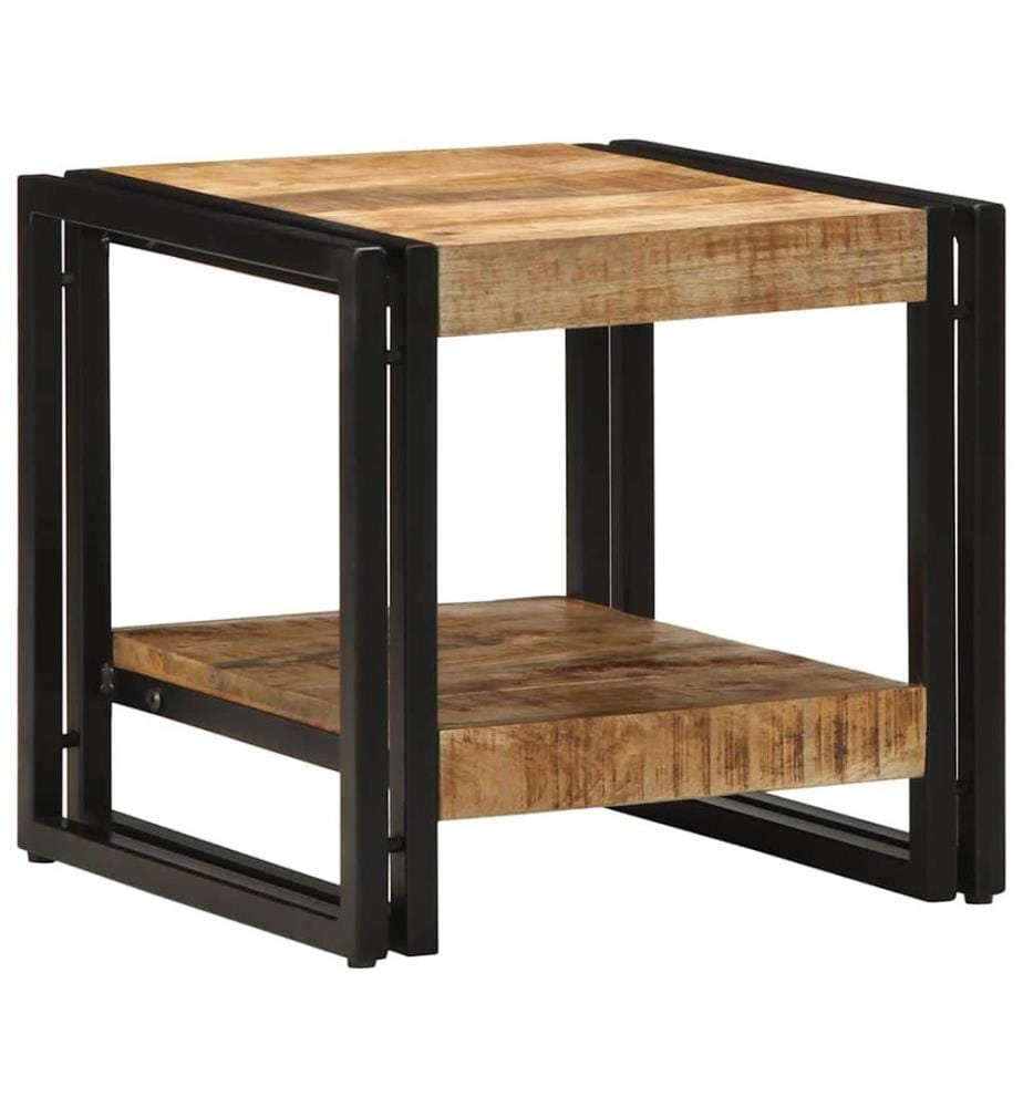 Table basse Marron 40 x 40 x 38 cm Bois de mangue massif