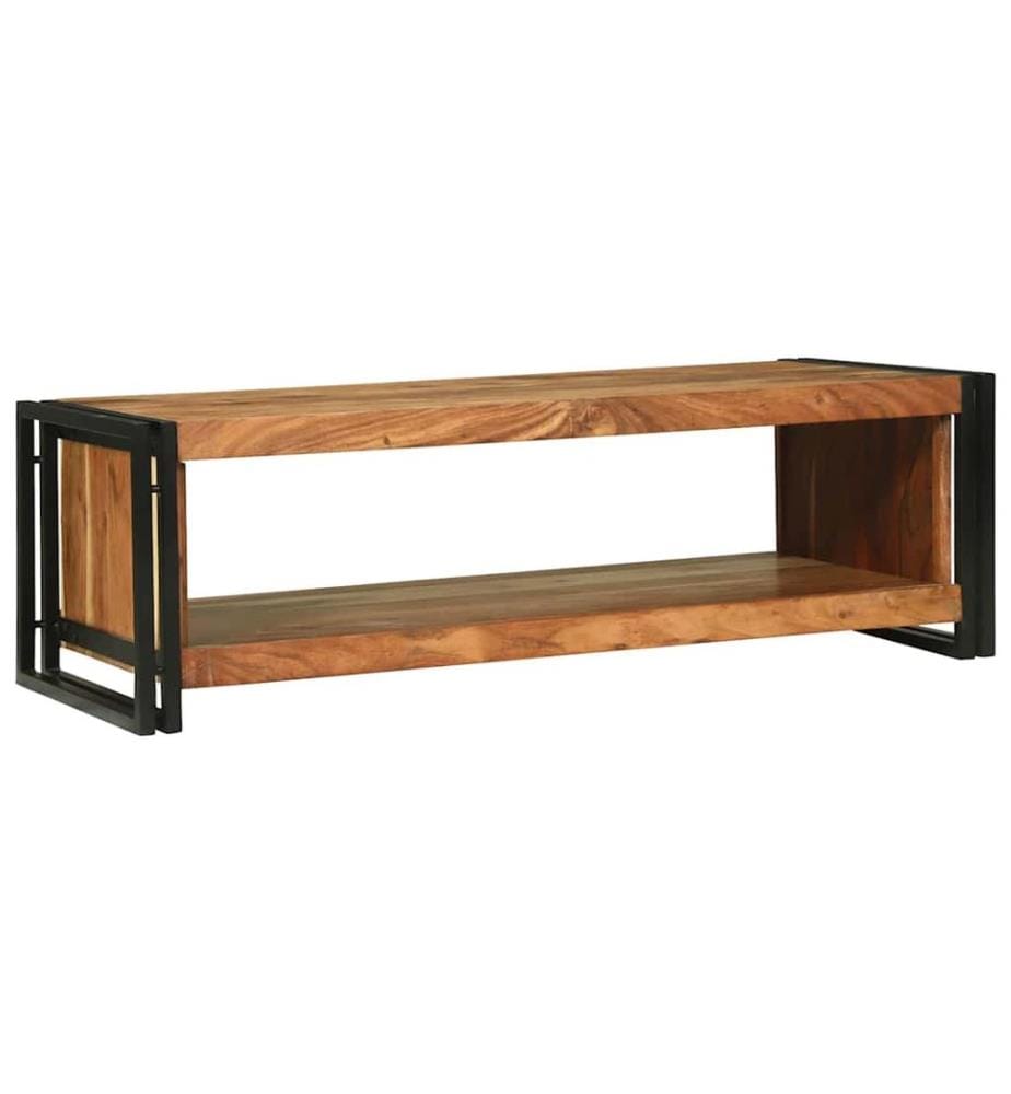 Table basse Marron 120 x 50 x 38 cm Bois d'Acacia Massif