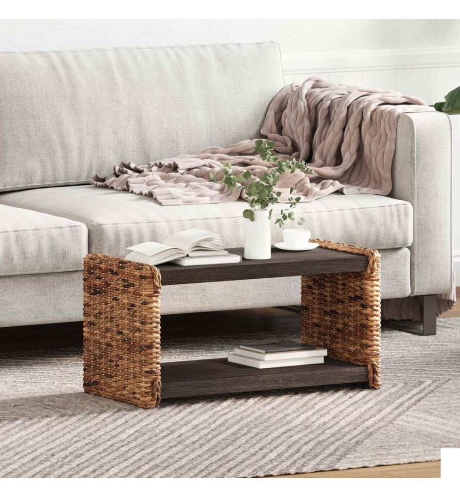 Table basse Naturel 70 x 35 x 35 cm Bois de Mahogany Massif