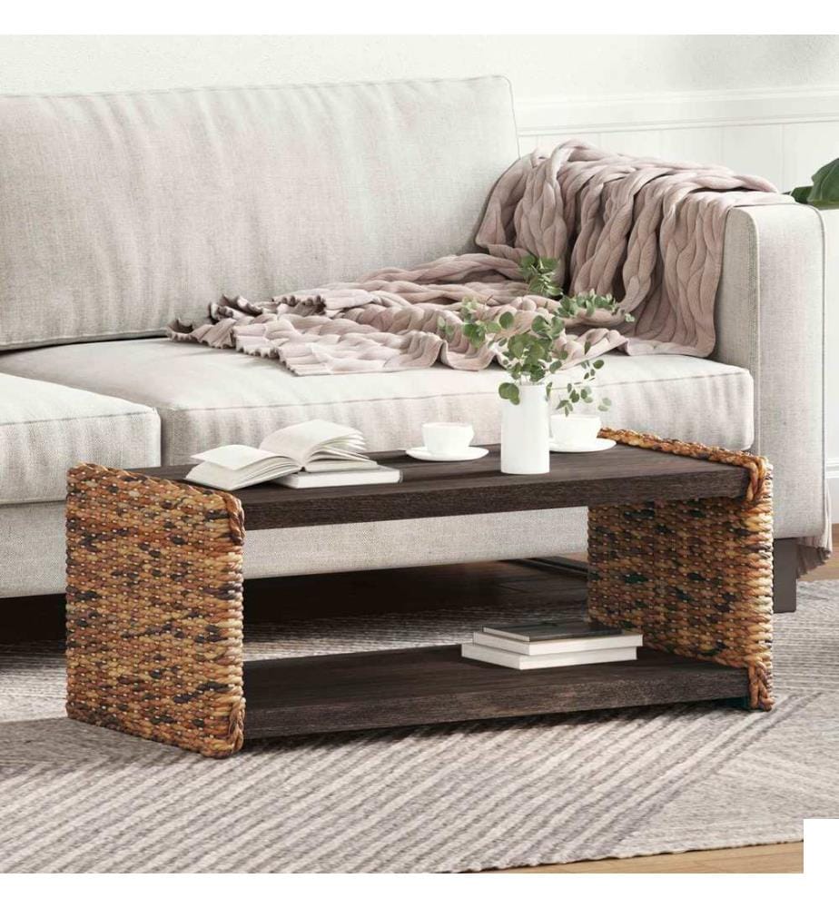 Table basse Naturel 90 x 45 x 35 cm Bois de Mahogany Massif