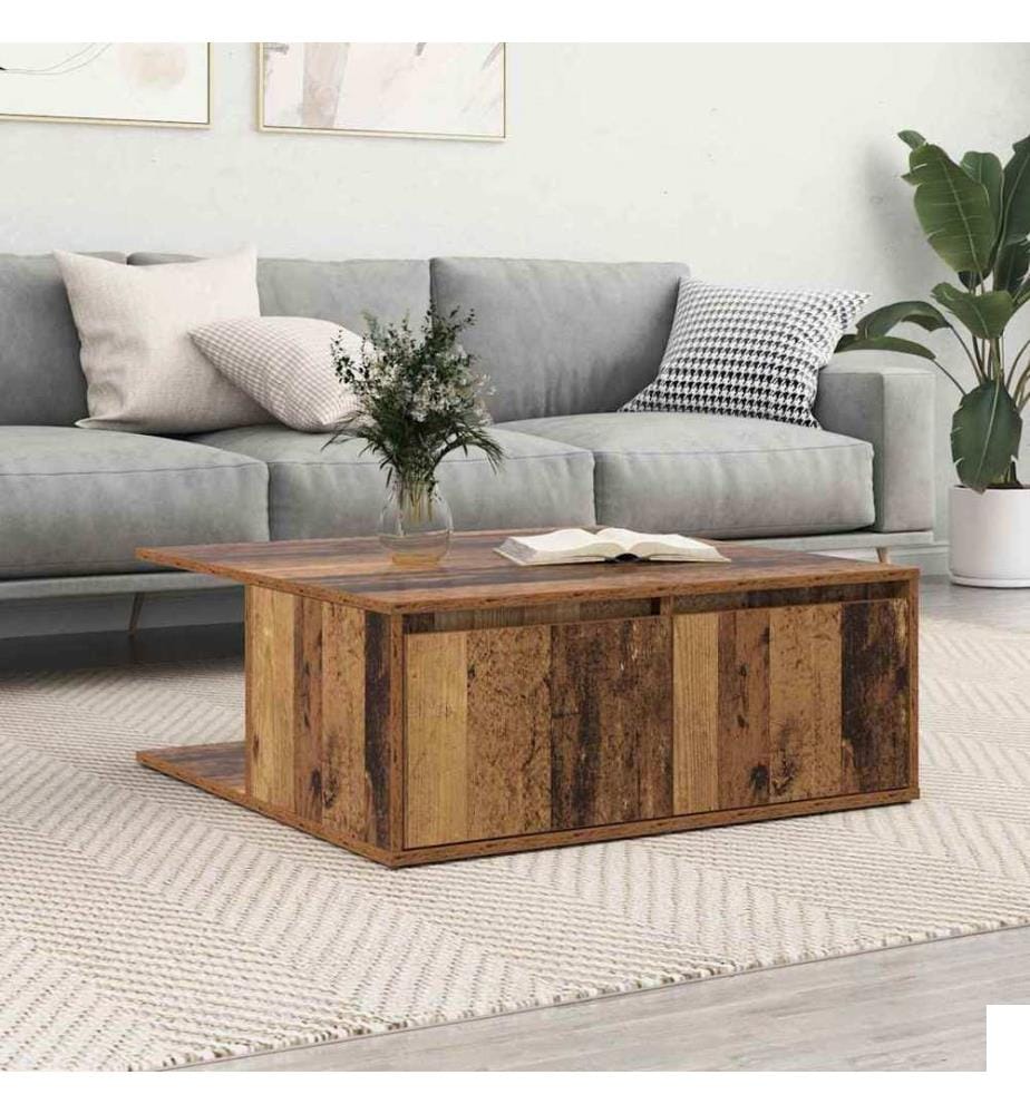 Table basse Vieux bois 80 x 80 x 31 cm Bois d'ingénierie