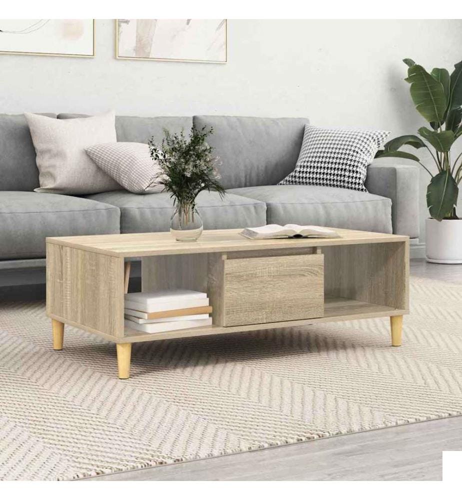 Table basse Chêne Sonoma 102 x 55 x 35 cm Bois d'ingénierie