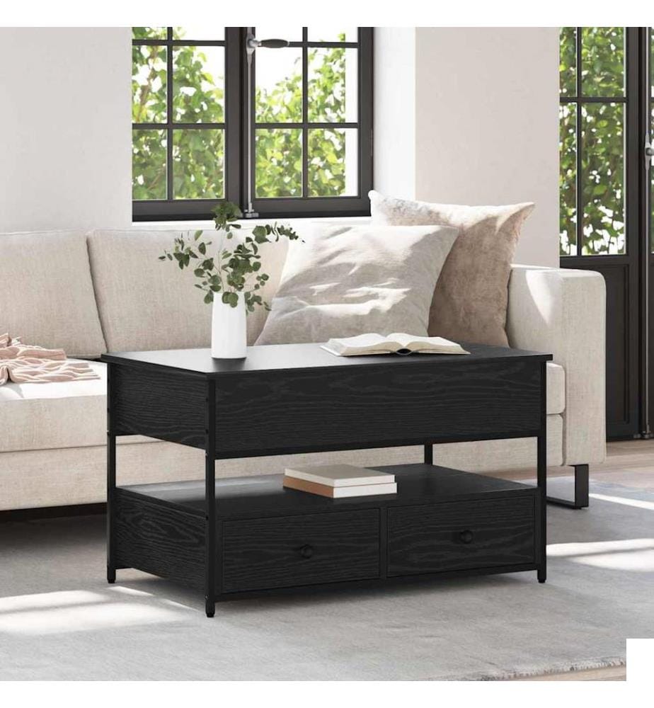 Table basse Chêne noir 85 x 50 x 50 cm Bois d'ingénierie