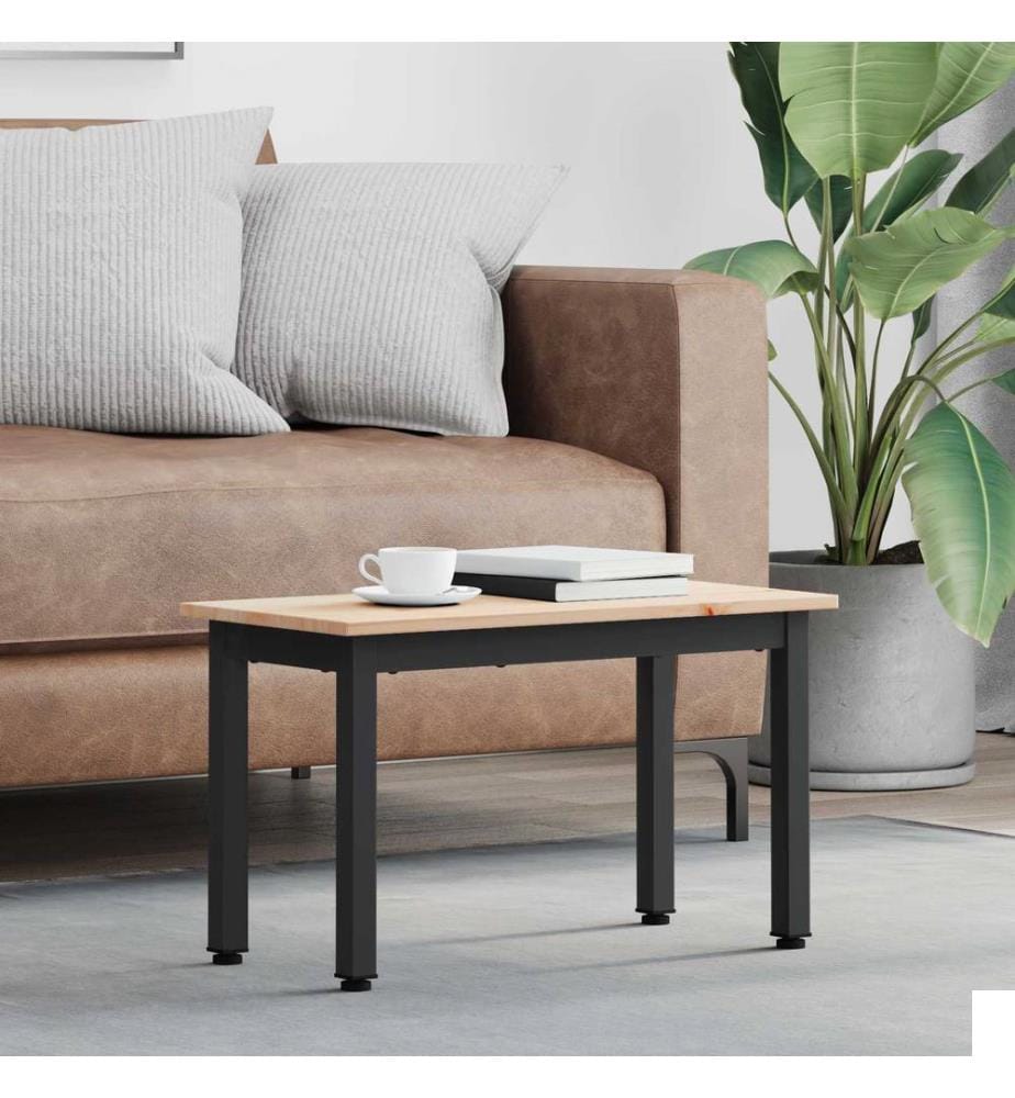 Table basse Naturel 60 x 30 x 36 cm Bois de pin massif