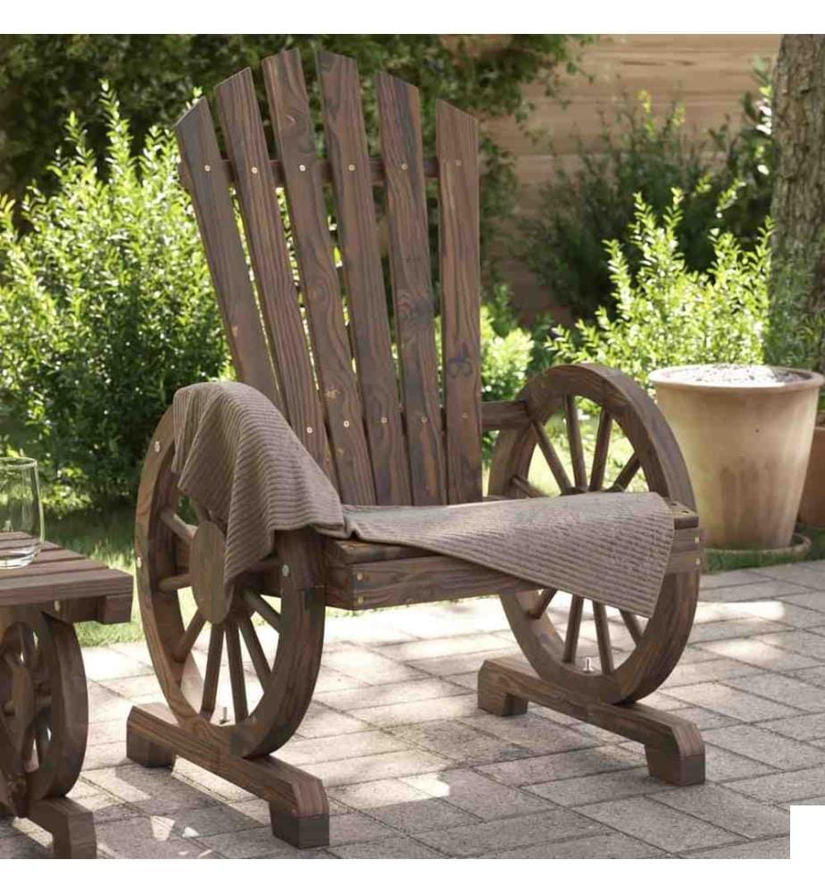 Chaise de jardin Adirondack bois de sapin massif