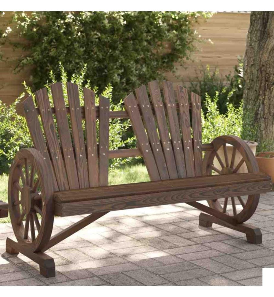 Chaise de jardin Adirondack 2 places bois de sapin massif