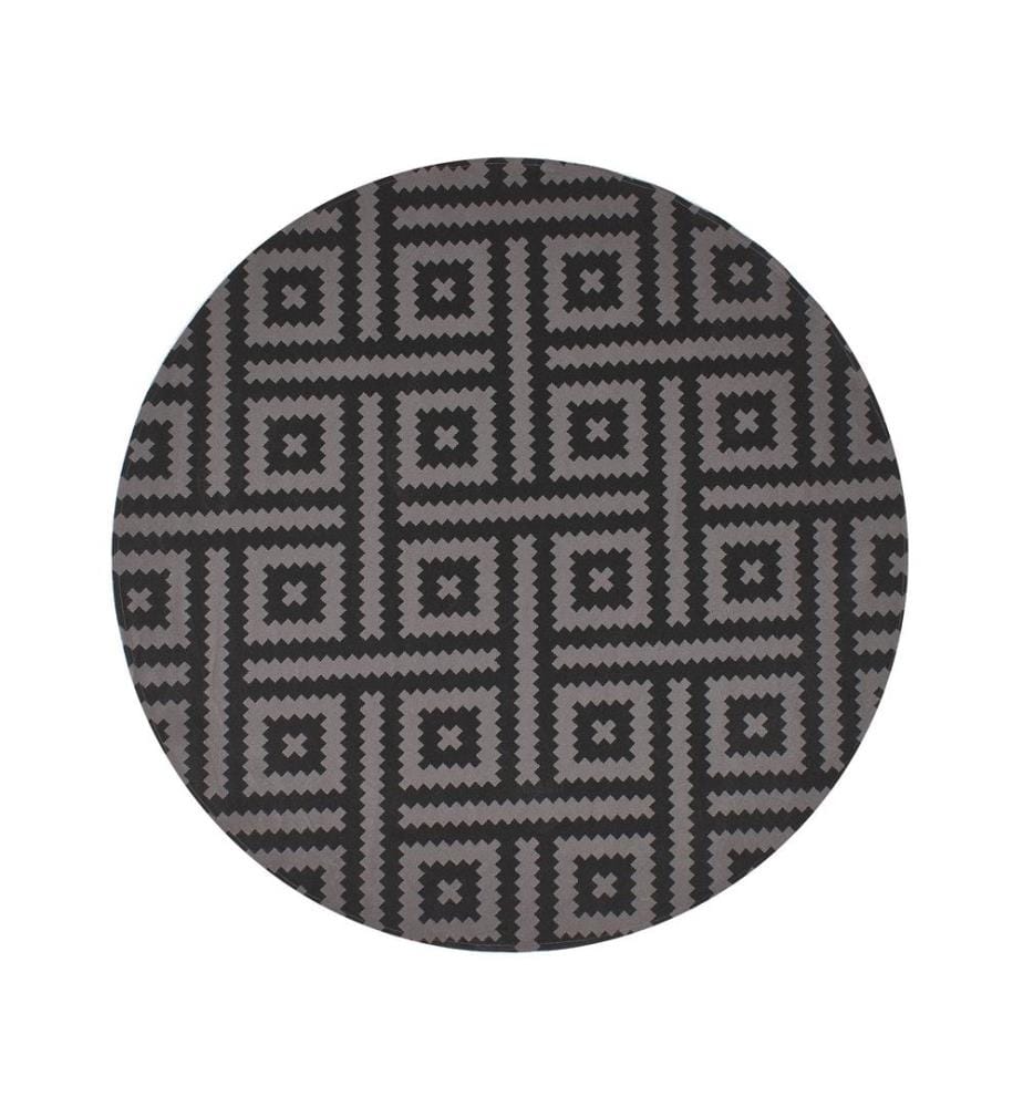 Tapis d'extérieur AJMER Noir ø 160 cm