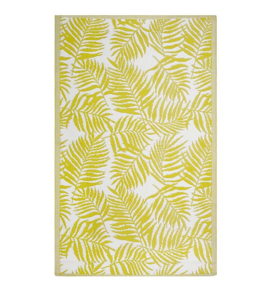Tapis d'extérieur KOTA Jaune 120 x 180 cm Réversible
