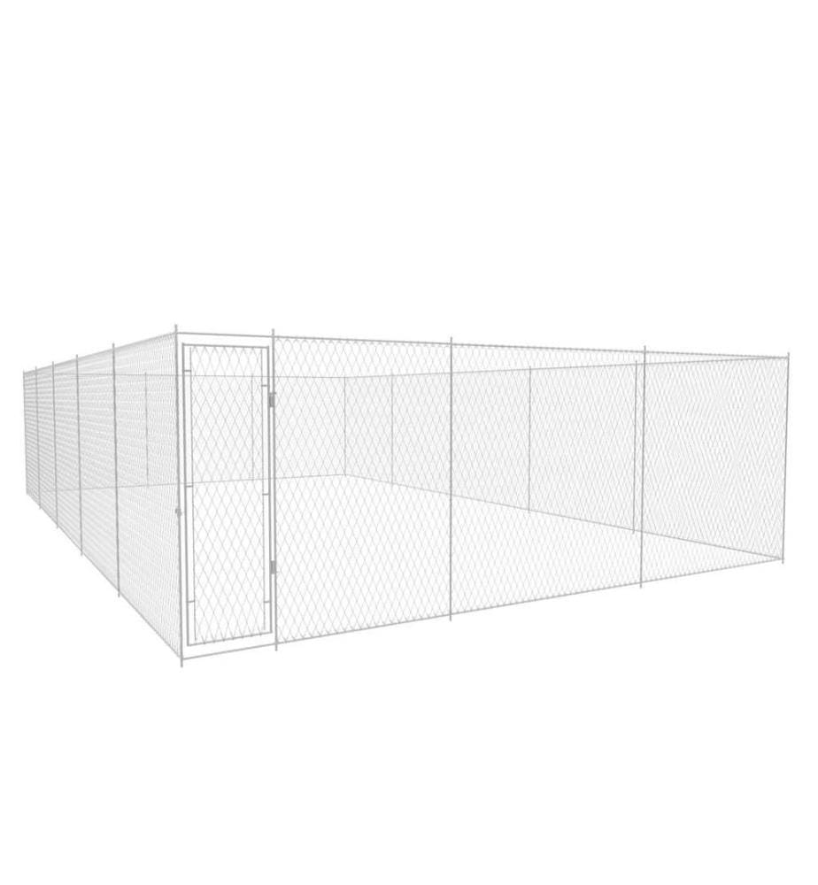 Chenil extérieur pour chiens Acier galvanisé 950x570x185 cm