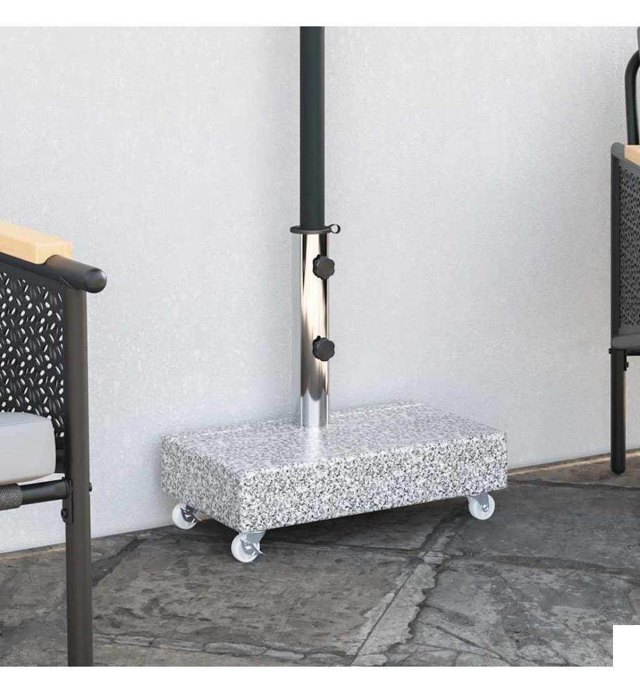 Socle de parasol Gris clair 45x25x8,3 cm Granite