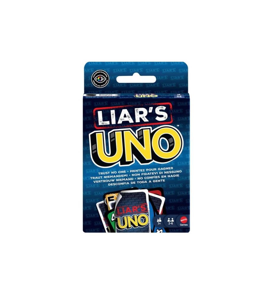 Mattel Spiele - Jeux de cartes UNO Liar's à partir de 7 ans, 2-6 joueurs