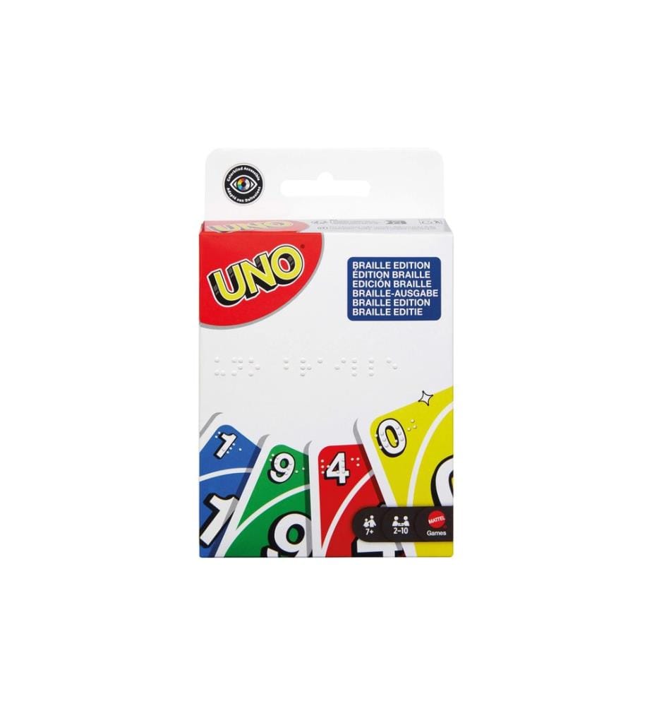 Mattel Spiele - Jeux de cartes Braille de l'ONU à partir de 7 ans, 2-10 joueurs