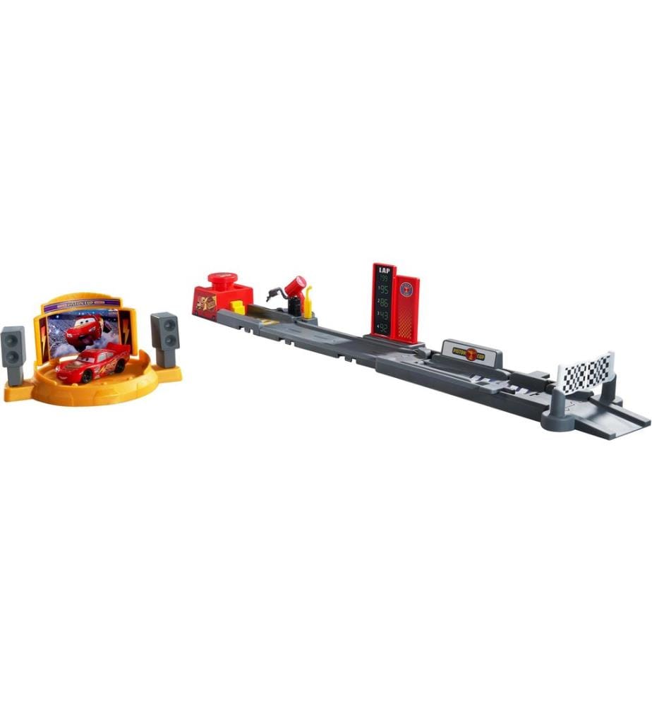 Mattel Cars - Disney Cars Set de jeu de saut et de course cascade Piston Cup