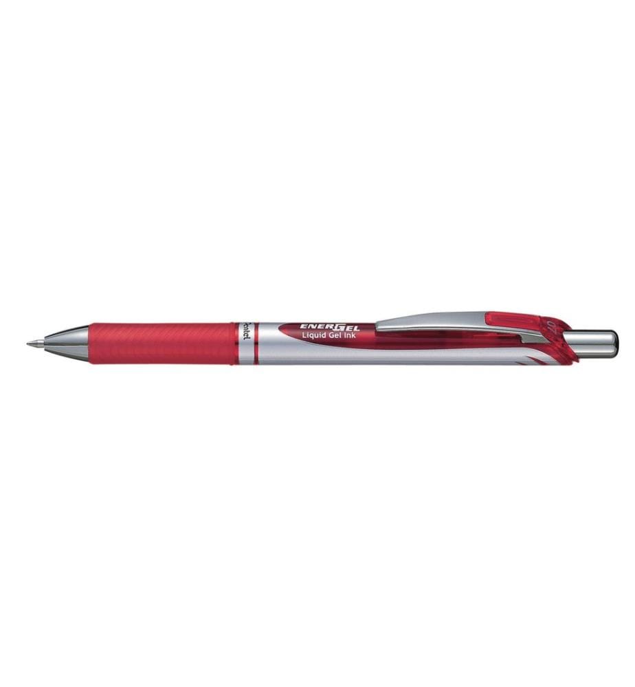 PENTEL - Stylo à encre gel EnerGel 0.7 mm, Rouge