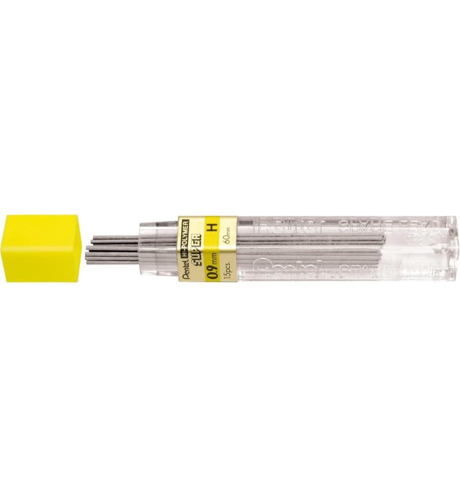 PENTEL - Mine de crayon Hi-Polymer Super 0.9 mm, H