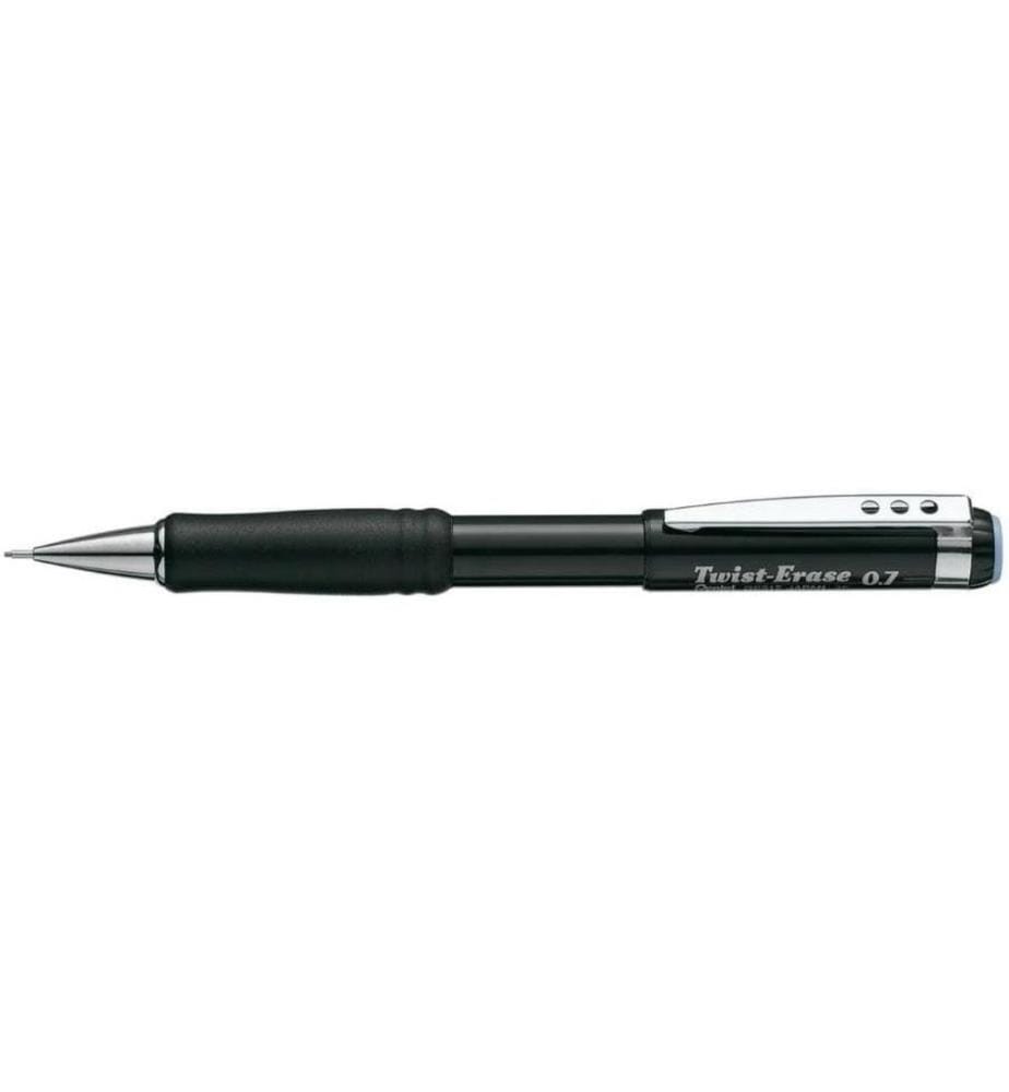 PENTEL - Porte-mines Twist Erase 0.7 mm, Noir