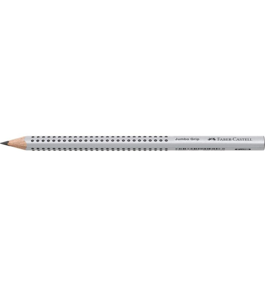 Faber-Castell Crayon Jumbo Grip 2001 HB, argent
