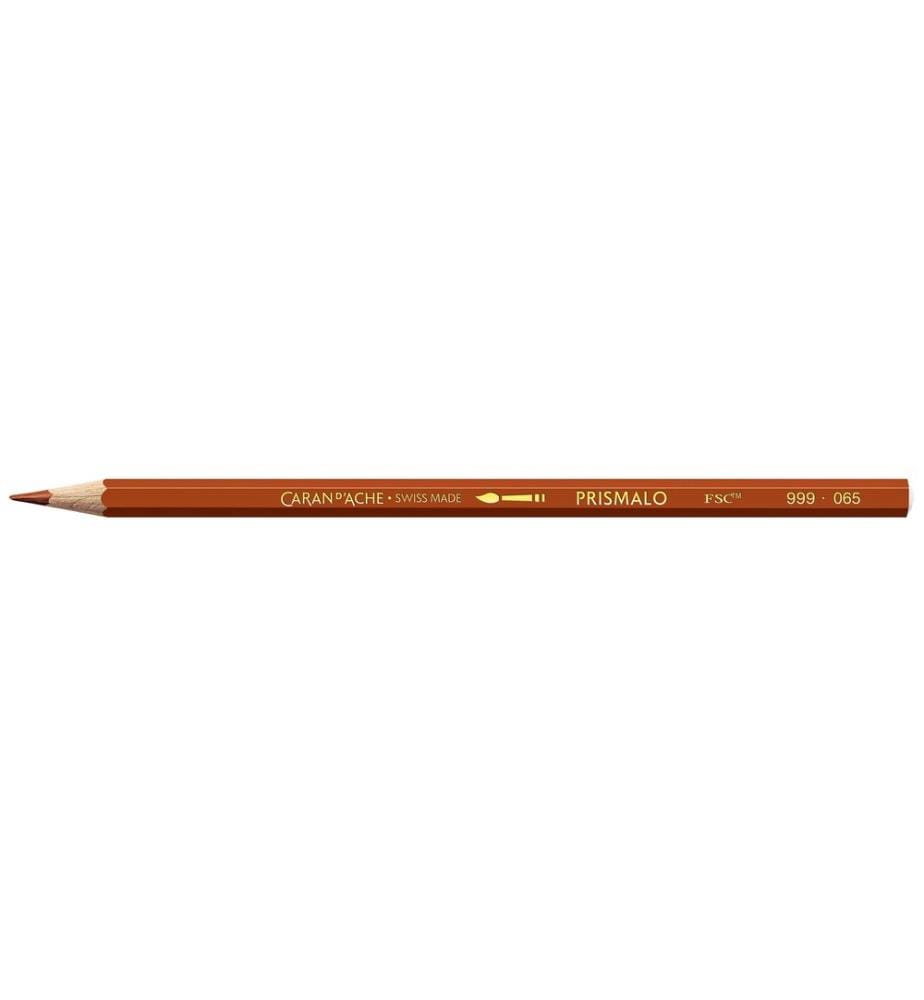 CARAN D'ACHE - Crayons de couleur Prismalo 3 mm, 1 pièce, rouge-brun