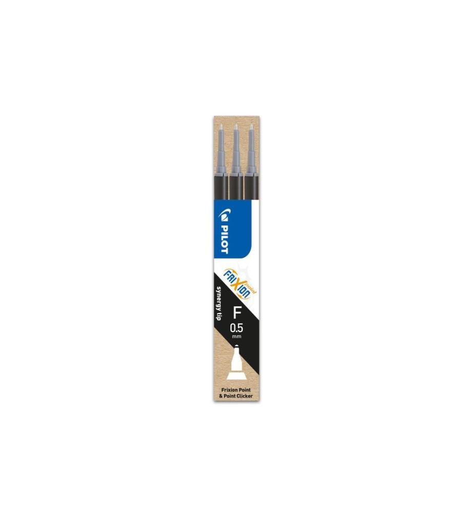 PILOT - Cartouche FriXion Refill 3 pièces 0.5 mm, Noir