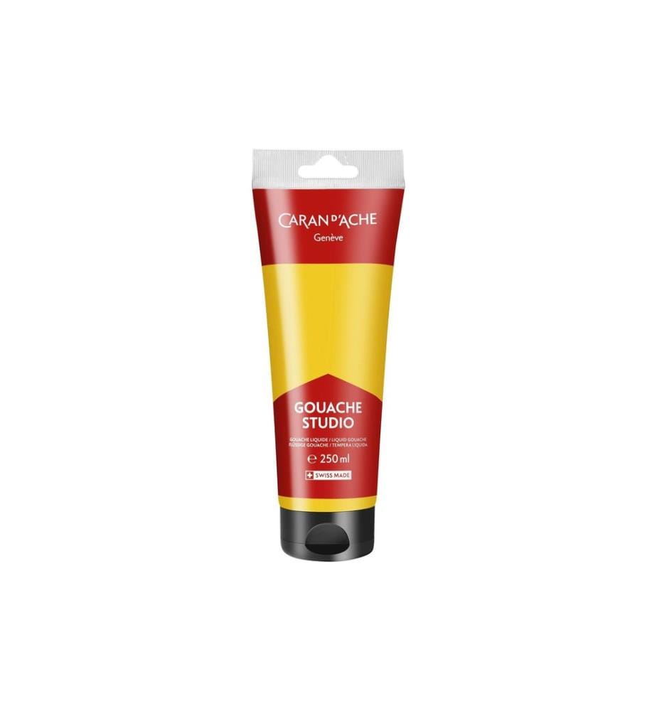 CARAN D'ACHE - Peinture à leau Gouache Studio 250 ml, Jaune