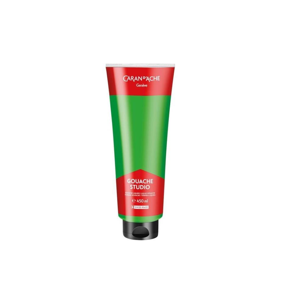CARAN D'ACHE - Peinture à leau Gouache Studio 450 ml, Vert brillant