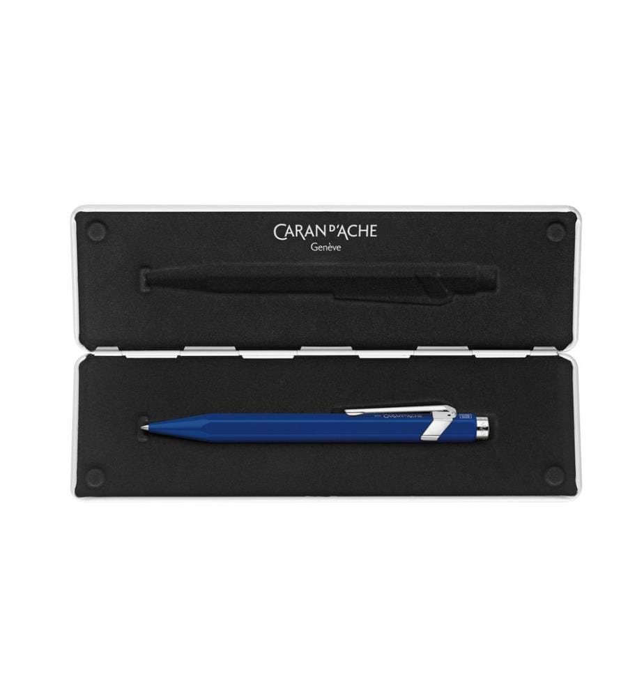 CARAN D'ACHE - Stylo à bille roulante 849 Ligne classique M, bleu