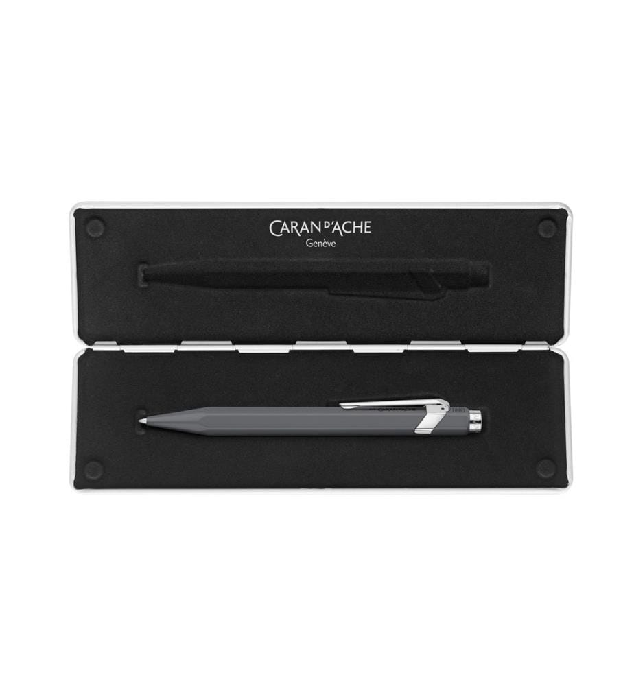 CARAN D'ACHE - Stylo à bille roulante 849 Ligne classique M, gris