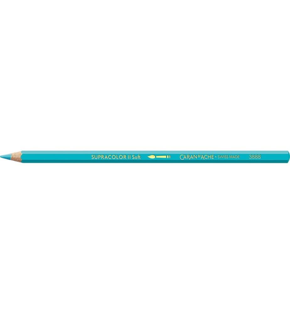 CARAN D'ACHE - Crayons de couleur Supracolor Bleu turquoise, 1 pièce