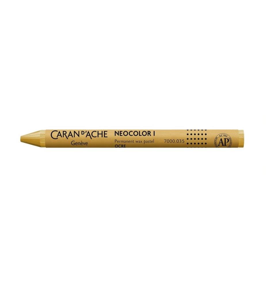 CARAN D'ACHE - Crayon gras de couleur Neocolor 1 résistant à l'eau Ocre