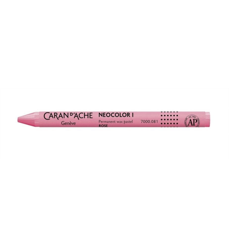 CARAN D'ACHE - Crayon gras de couleur Neocolor 1 résistant à l'eau Rose