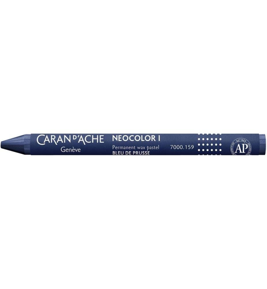 CARAN D'ACHE - Crayon gras de couleur Neocolor 1 résistant à l'eau Bleu de Prusse