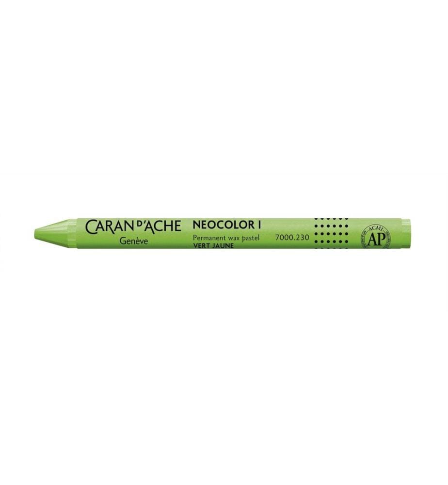 CARAN D'ACHE - Crayon gras de couleur Neocolor 1 résistant à l'eau Vert jaune