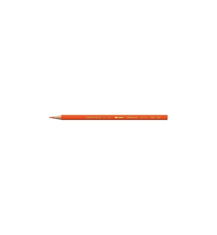 CARAN D'ACHE - Crayons de couleur Prismalo 3 mm, 1 pièce, orange rouge